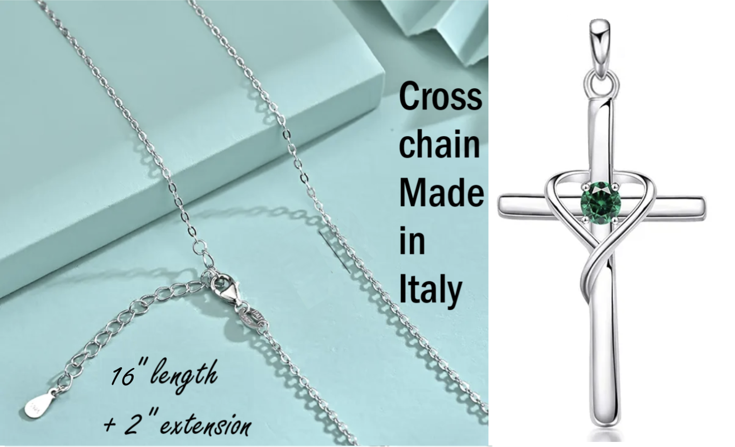 Birthstone Cross