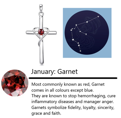 Birthstone Cross