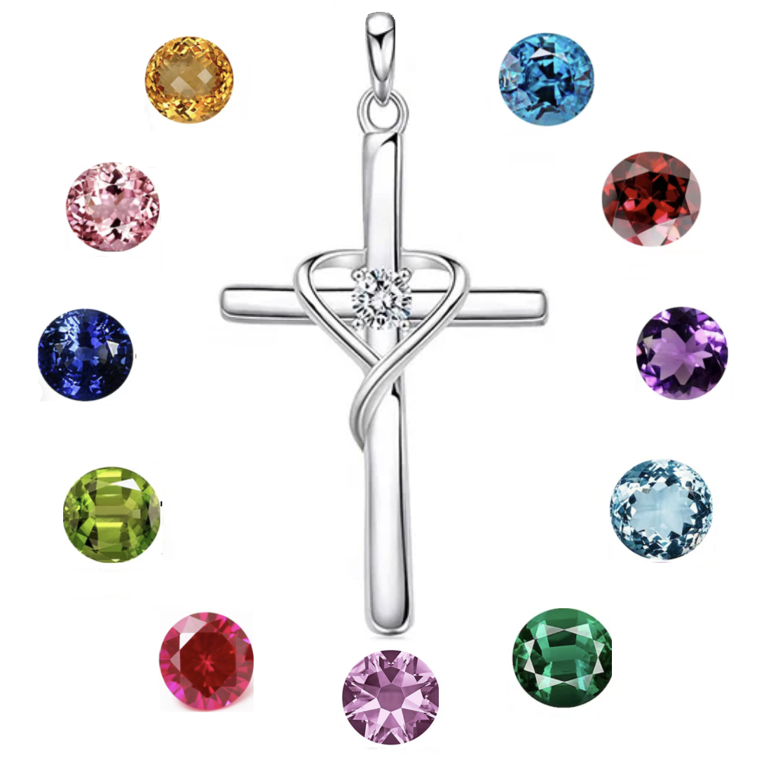 Birthstone Cross