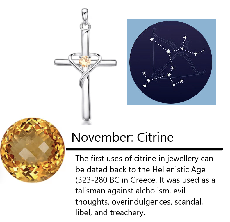 Birthstone Cross