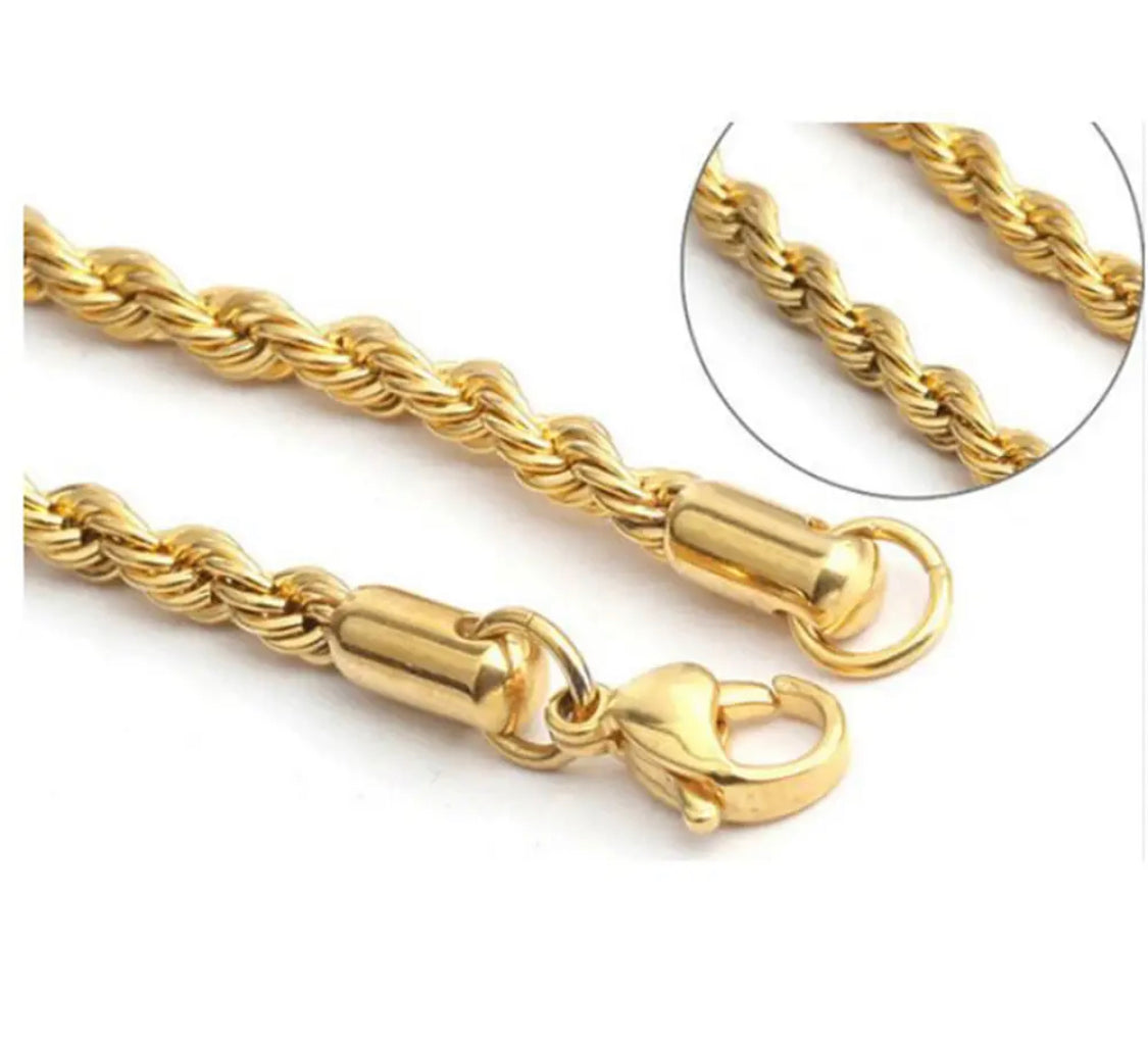 Diamond Cut Rope Chain