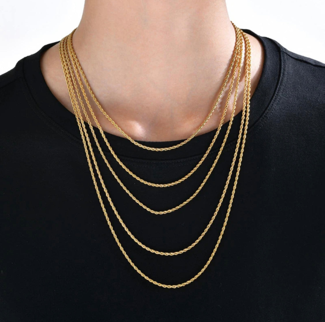 Diamond Cut Rope Chain